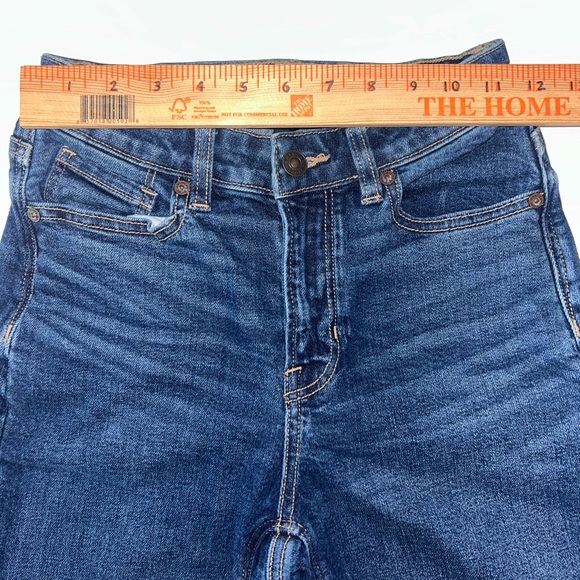 American Eagle women’s stretch Mom Jean mid rise jeans size 0 Regular - Picture 6 of 9